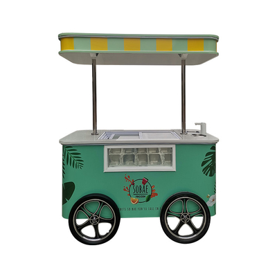 Venta caliente Aplicación popular de la calle Carrito de helados Italiano Carrito de helados con CE