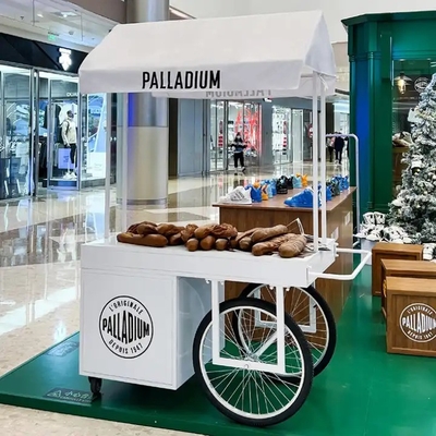 China ha hecho pequeños camiones de helados de la calle carritos de comida usado de acero inoxidable camiones de comida para la venta