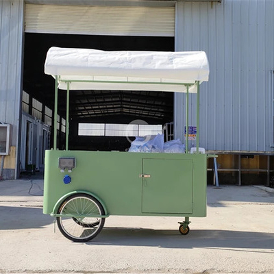 camión de comida con remolque de concesión rápida, quiosco eléctrico de la calle, carro de crepes, carro de crepes móvil, carro de café, bicicleta, diseño de carro de alimentos