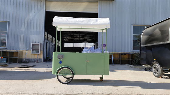 China Proveedor Colorido carrito de comida móvil de la calle de alta calidad camión de comida rápida de venta caliente de comida remolque de café carro de bicicleta