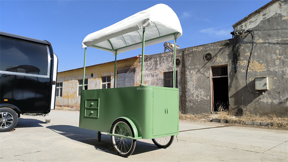 Camioneta de comida Mini carrito hamburguesas Pizza barbacoa comida rápida remolque helado bicicleta bicicleta carrito para la venta
