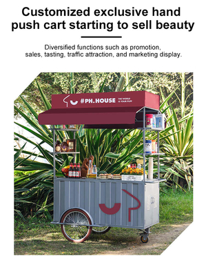Cargo Bike Carro de café Triciclo móvil para vender bebidas