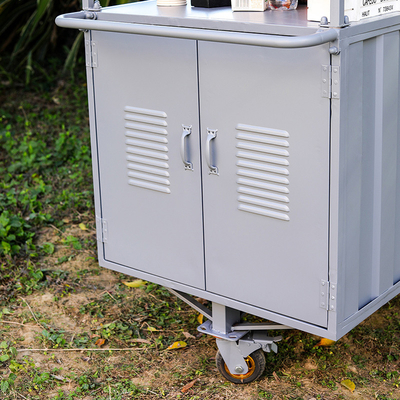 Carro de helados de café triciclo Solución de negocio móvil para bebidas y golosinas