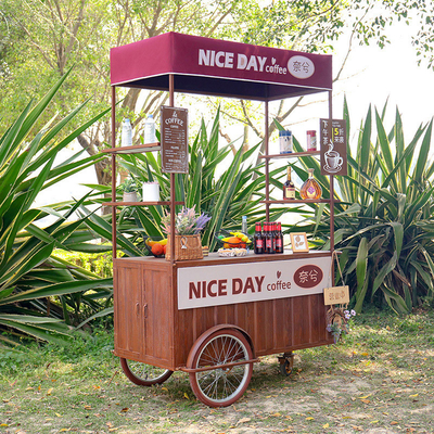 Bicicleta de helados Carro de empuje Triciclo portátil para vender delicias congeladas