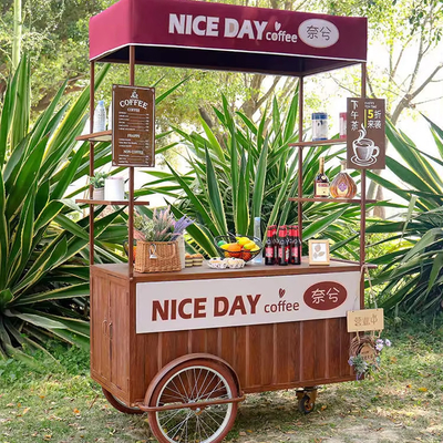 Carreta de triciclos de nuevo diseño para café móvil