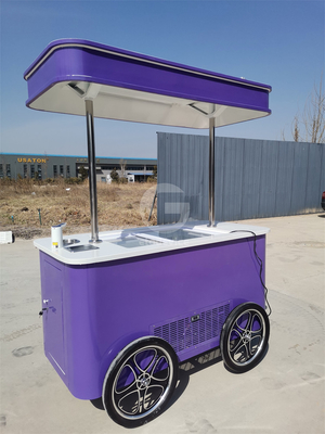 Aplicación popular de la calle de verano Carrito de helados Italiano Carrito de helados con CE