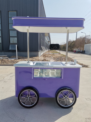 Aplicación popular de la calle de verano Carrito de helados Italiano Carrito de helados con CE