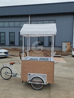 El impulso para la sostenibilidad Bicicletas de bebidas hechas a medida para su carrito de comida móvil