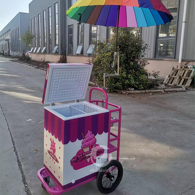 Carritos de helados personalizados carritos de helados carritos de comida móviles con paraguas