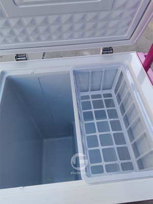 Carrito de helados para comercios móviles con congelador de 80L