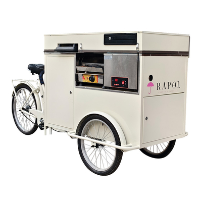 200w de helado de empuje del carrito de comida personalizada de bocadillos de carrito fácil de operar