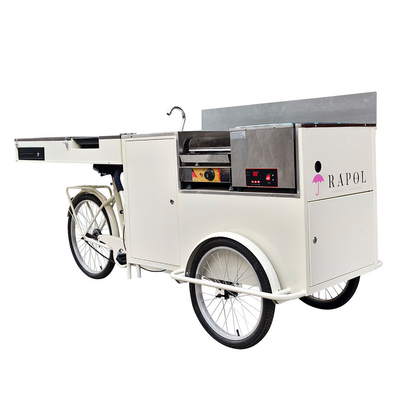 Carrito de comida multifuncional de helados con estilo personalizado