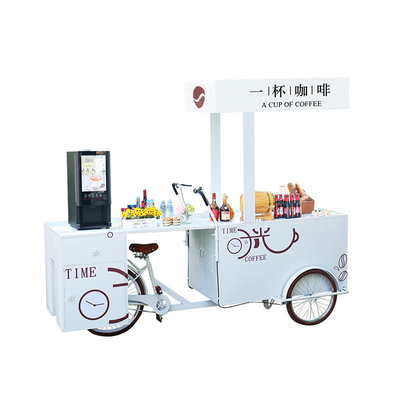 El elegante carrito de bicicletas de helados para aventuras urbanas