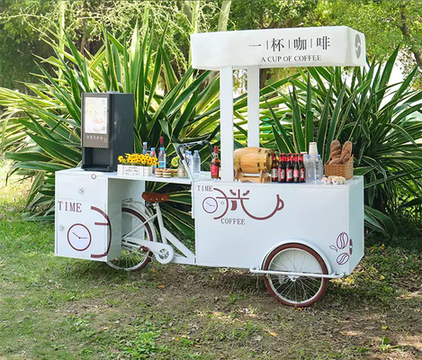 El elegante carrito de bicicletas de helados para aventuras urbanas