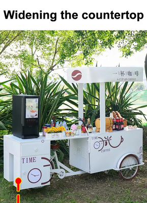 El elegante carrito de bicicletas de helados para aventuras urbanas