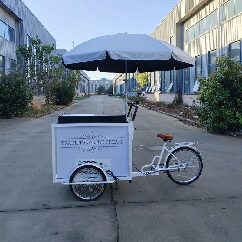 Camión móvil de helados de 220V/380V para comercios callejeros en talleres de maquinaria