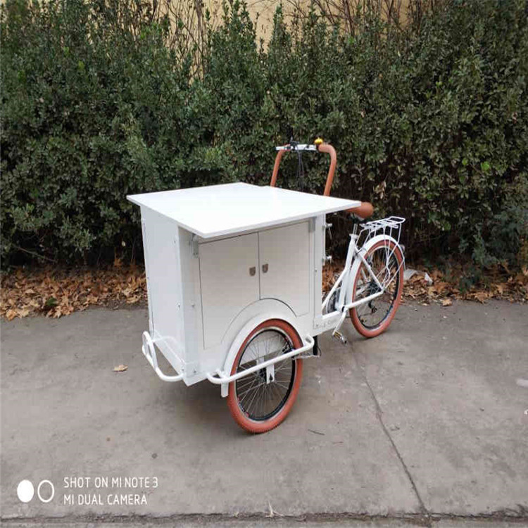 Alta productividad Triciclo personalizado Café Food Bike para la producción de bebidas alimenticias
