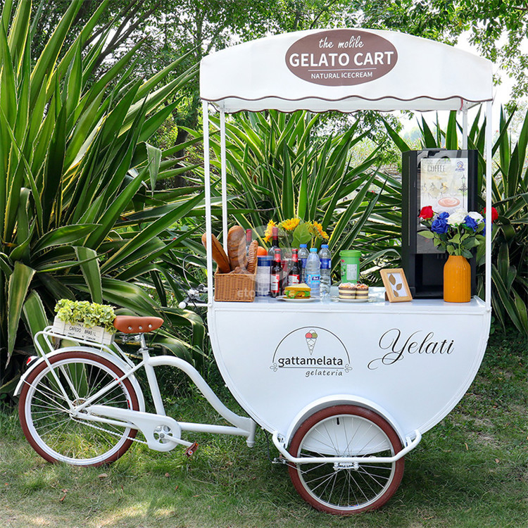 200*90*230cm Carritos de venta de perros calientes pequeños perfectos para vender bocadillos en puestos de playa