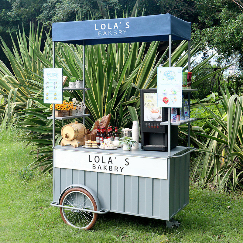 Mercado de carretillas de helados móviles con personalización del sistema de agua y voltaje
