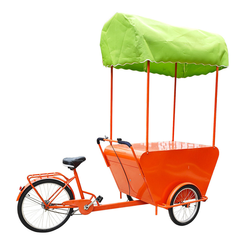 Después del servicio de soporte en línea popular para adultos triciclo bicicleta de carga helado bicicleta de carga