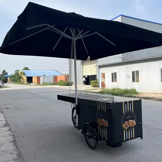 Carritos de venta en la calle al aire libre para el mercado de agricultores versátiles y conveniencia de compras