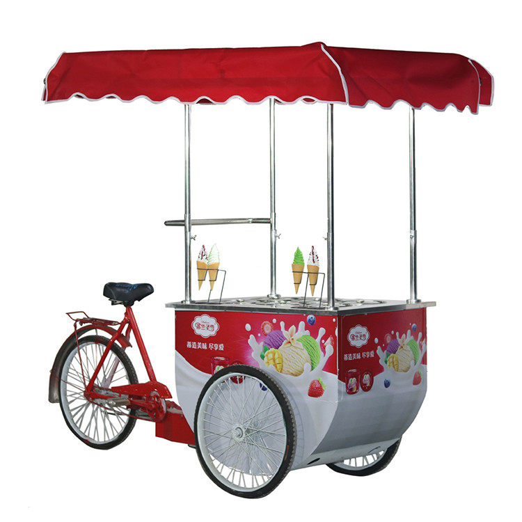 Venta de fábrica de helados furgoneta de comida para la venta/carrito de helados/bicicleta de helados