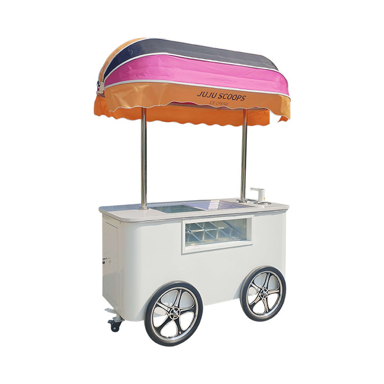 Venta directa de fábrica de helados personalizados para carros de helados de helados de piedra fría
