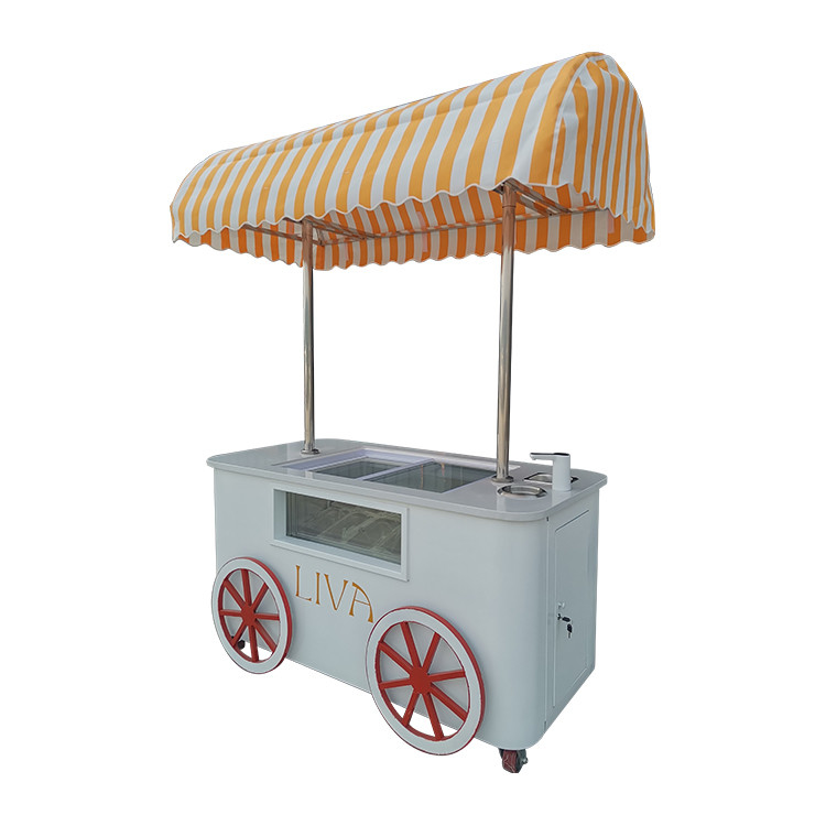 Carro de venta de helados para helados de venta de helados Carro de venta de tiendas